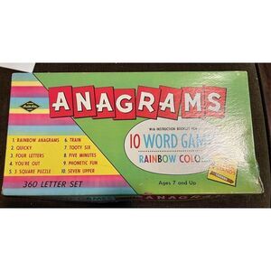 Vintage built rite games anagrams 10 word games - 1950’s 1960’s